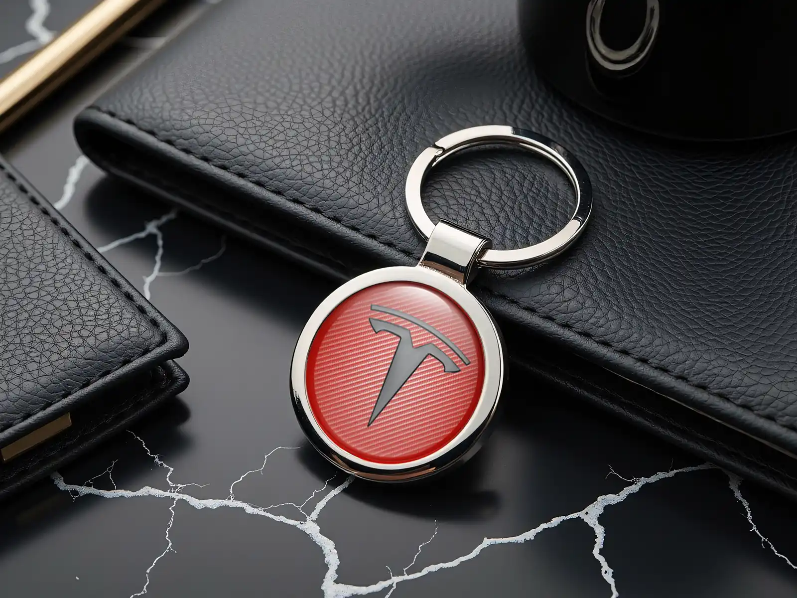 Tesla Llaveros Seguridad Fuerza Metal Resistente